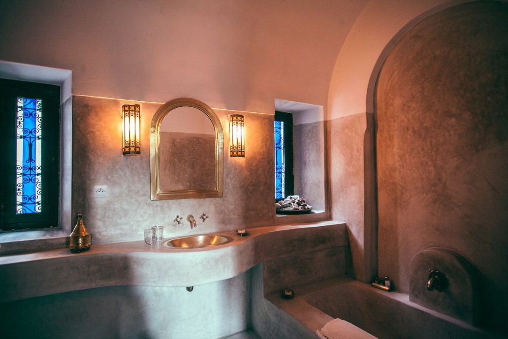 salle de bain tadelakt